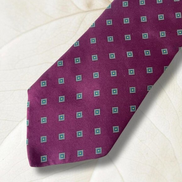 Vintage 80’s Italian Silk Tie - Picture 1 of 8